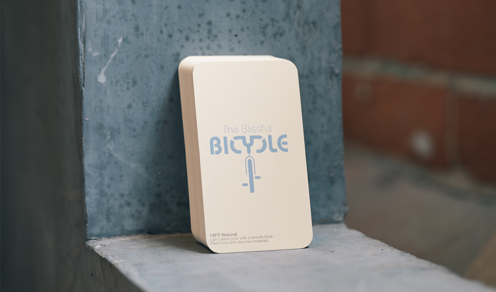 Recycled Business Cards Natural and Kraft cards contain 30% recycled materials, making them an eco-friendly card option.