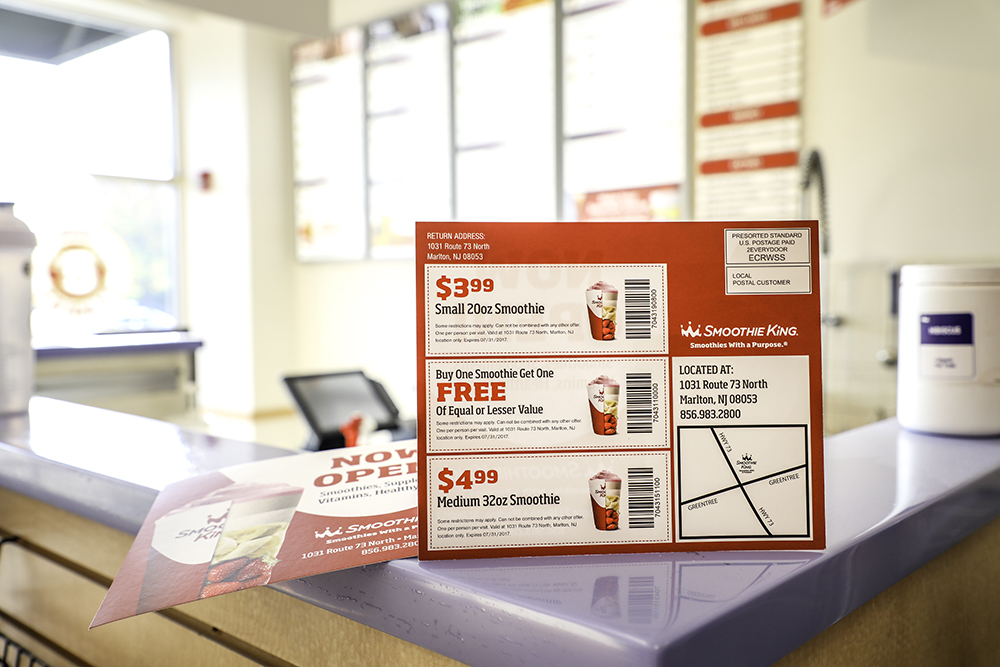 Premium printed EDDM® Postcard The Red signifies boldness, passion, and youth.