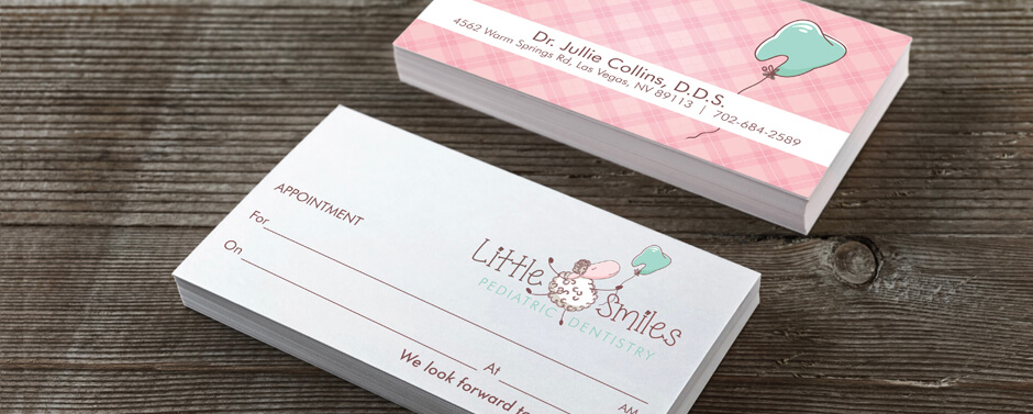 Dentist Business Cards Use your dentist business cards as appointment cards.