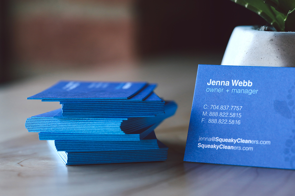 Painted Edge Business Card Get noticed with our 32PT thick Painted Edge cards. They are available with a variety of edge color options.