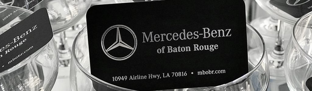Black Business Cards Black buisness card with silver stamped foil.