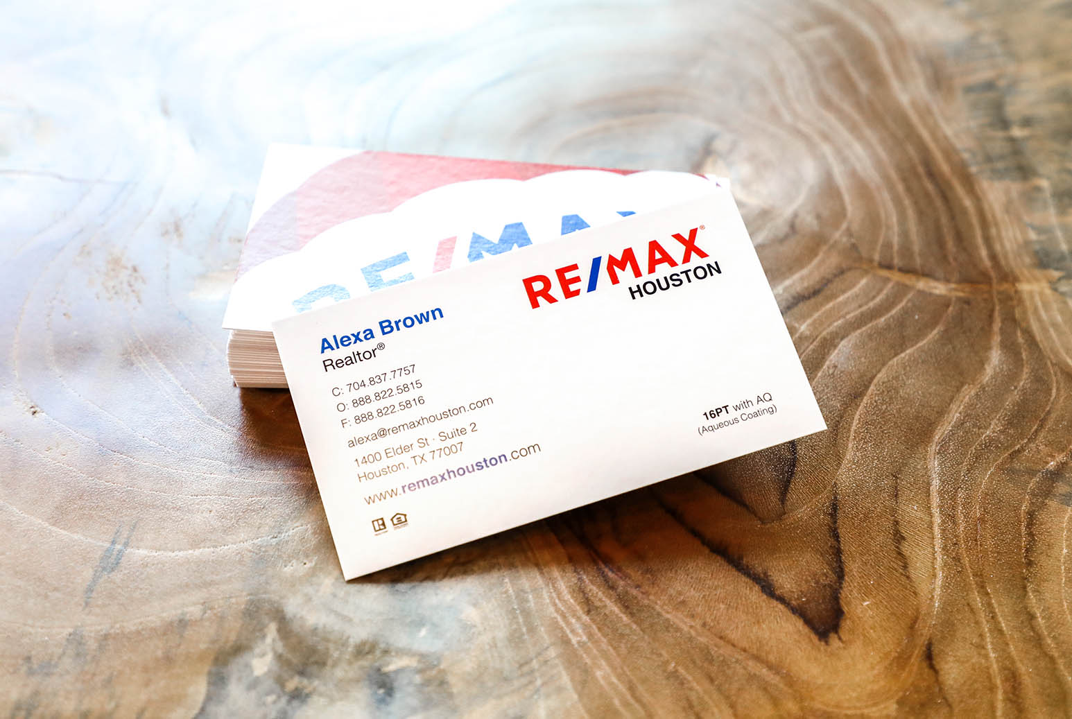 ReMax Realtor Business Cards Start networking immediately. Having business cards on hand are great, as you can hand out to potential buyers.