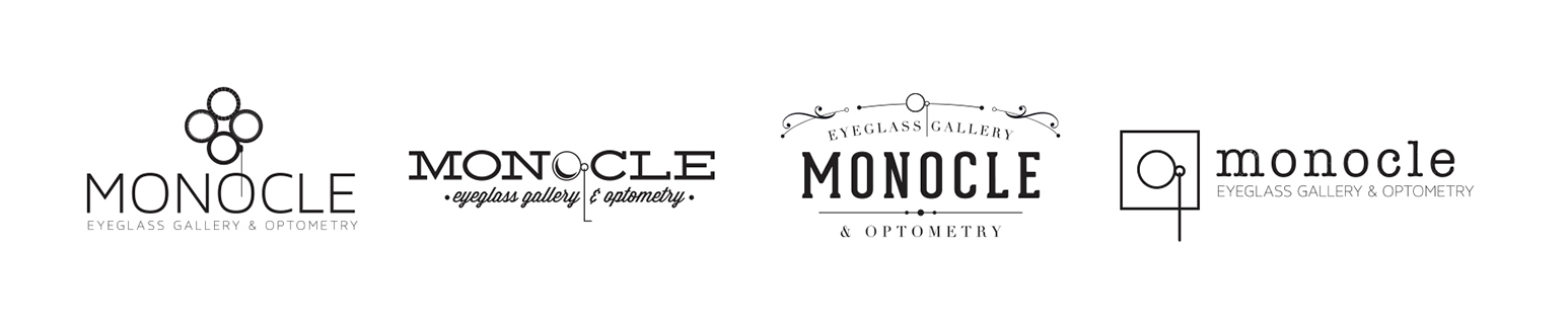 Custom Logo Design Options Custom logo options for Monocle Eye Care & Eyewear Gallery