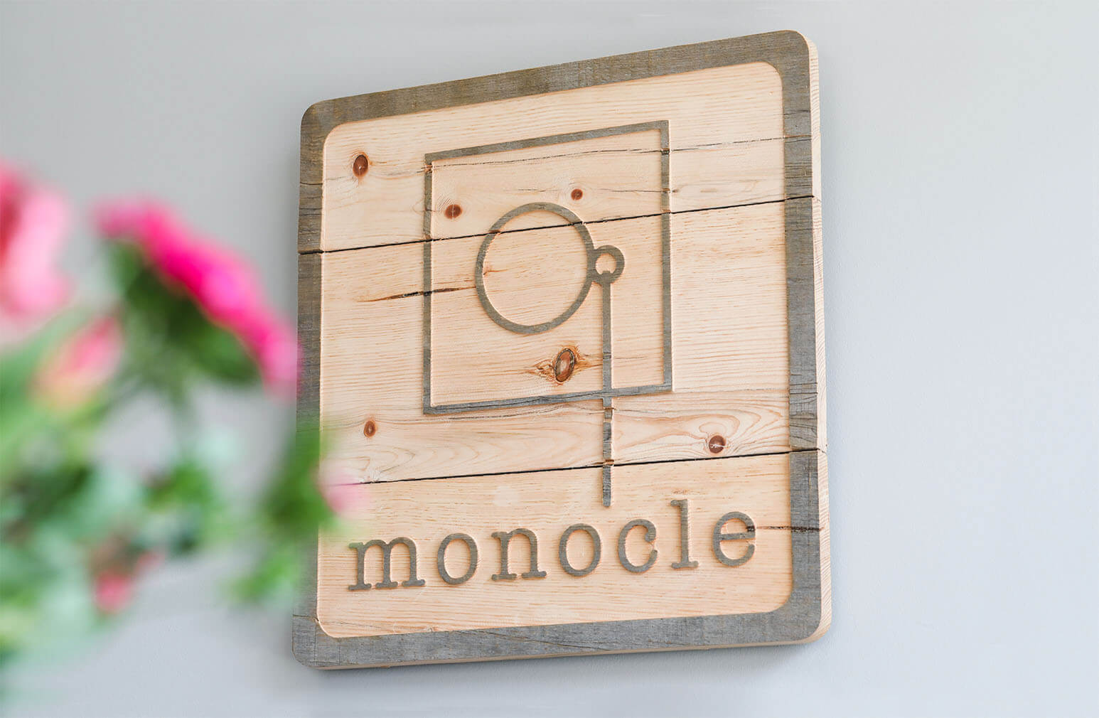 Monocle Eye Care & Eyewear Gallery Custom logo design for Monocle Eye Care & Eyewear Gallery.