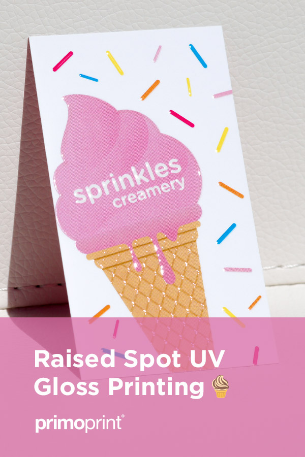 Take Your Design to New Heights with Raised Spot UV The raised glossy texture truly elevates your design.