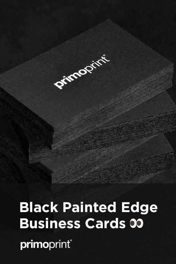 Introducing Black Painted Edge Business Cards We happy to announce that we offer black as a painted edge color.