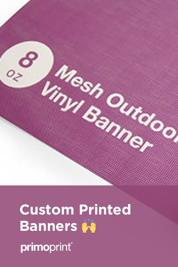 New Custom Banners We now offer premium custom indoor and outdoor vinyl banners!