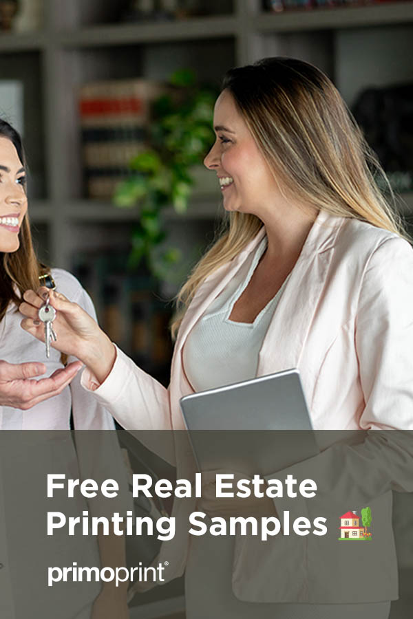 Free Real Estate Print Marketing Sample Packet We’ve created a free sample pack specifically for the real estate industry for you to be able to see and feel the quality of our most popular products, stocks, and finishes for yourself.