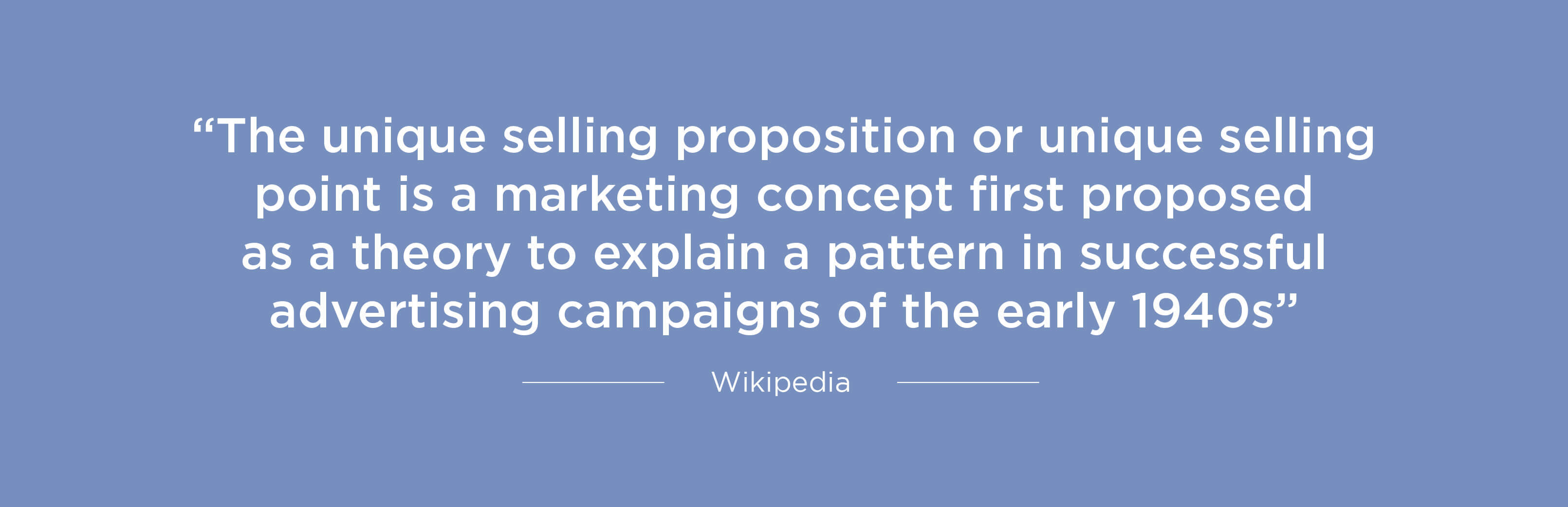 What is Unique Selling Proposition? Wikipedia definition of Unique Selling Proposition