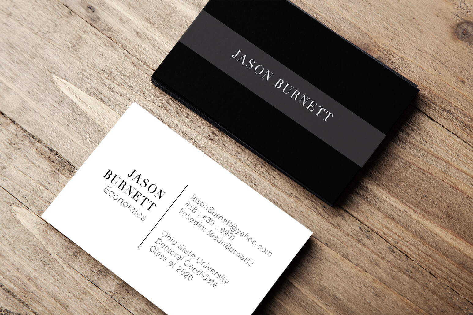 College Student Business Card College student business cards are perfect for personal branding.
