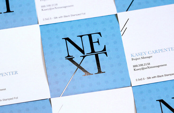 Square Business Cards by Primoprint Show off your personality by being unique with square business cards.