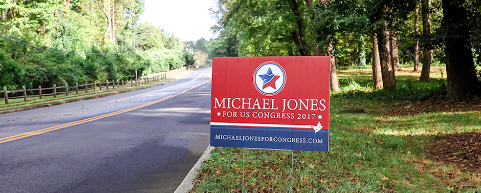 Campaign Signs Available as 4mm coroplast or 10mm coroplast.