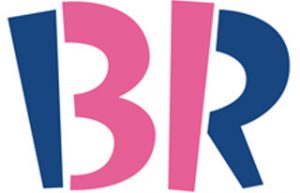 Baskin Robins Logo The number 31 in pink, standing for the ice cream chain’s famous 31 flavors.