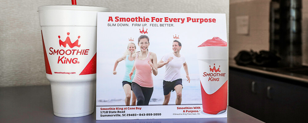 Matte EDDM® Postcard printed for Smoothie King What is EDDM®? It's a postcard mailing service that helps a business introduce a service or product to new customers.