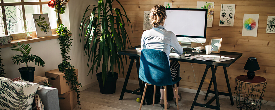 Create a Temporary Home Office Working from home can be a challenge, we've listed some ways to help during COVID-19.