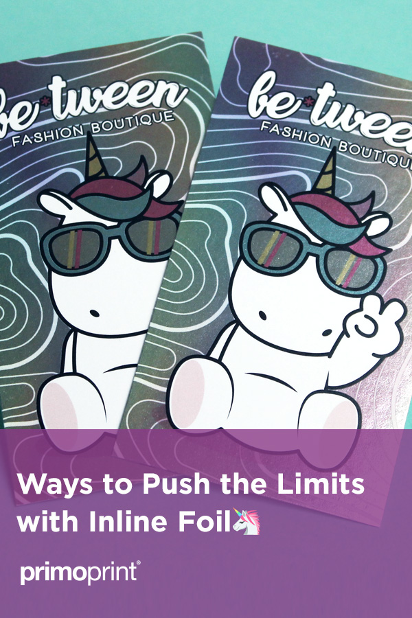 Achieving a Holographic Foil Look with Inline Foil Creating your inline foil print file for your business cards is quite easy. Learn how to create your file and an option to include gradients for a Holographic foil look.