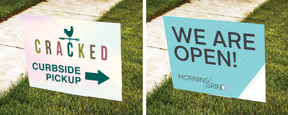 Business Signs Tell you customers that you are reopening with custom business signs.
