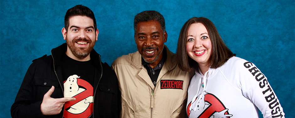 John DiBiase, his wife, and Ernie Hudson John DiBiase with Ernie Hudson, from Ghostbusters II.