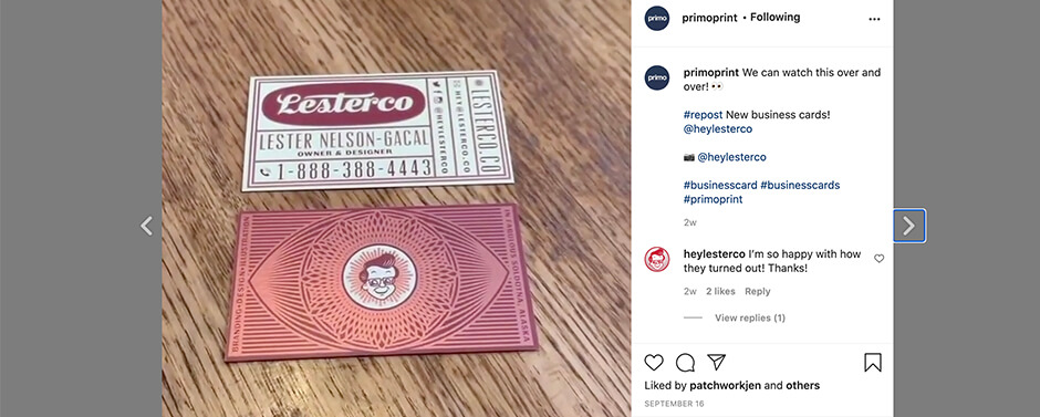 Reviews and Mentions Adding social media profiles to your business cards can help customers learn about you business and read reviews.