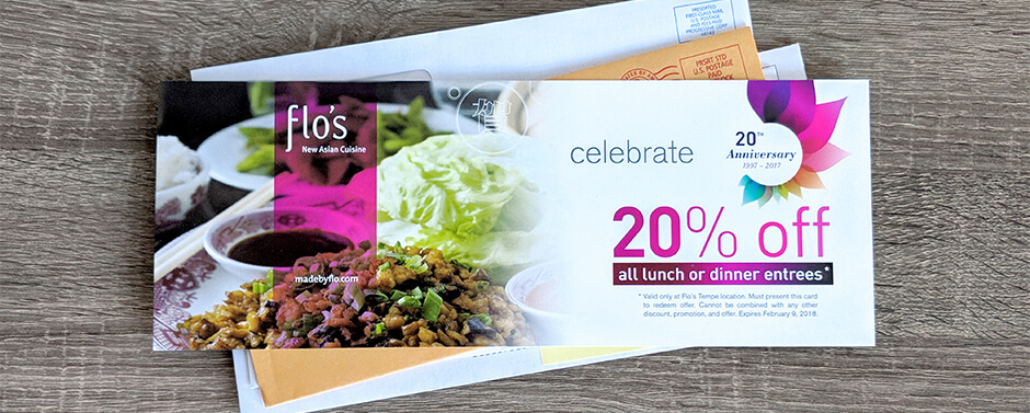 Direct Mail with Call-to-Action Add a Call-to-Action to your mailers.