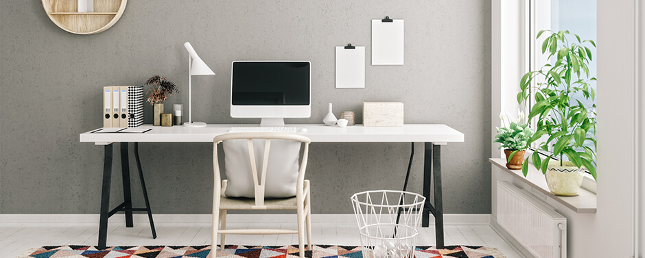 Work from Home Dedicated Space Learn how to create a dedicated work space.