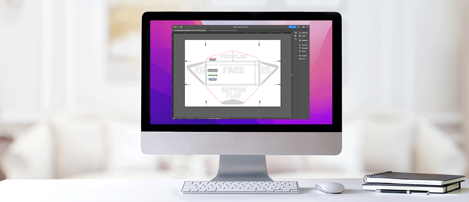 Envelope Template. Download Free. Adobe Illustrator example.