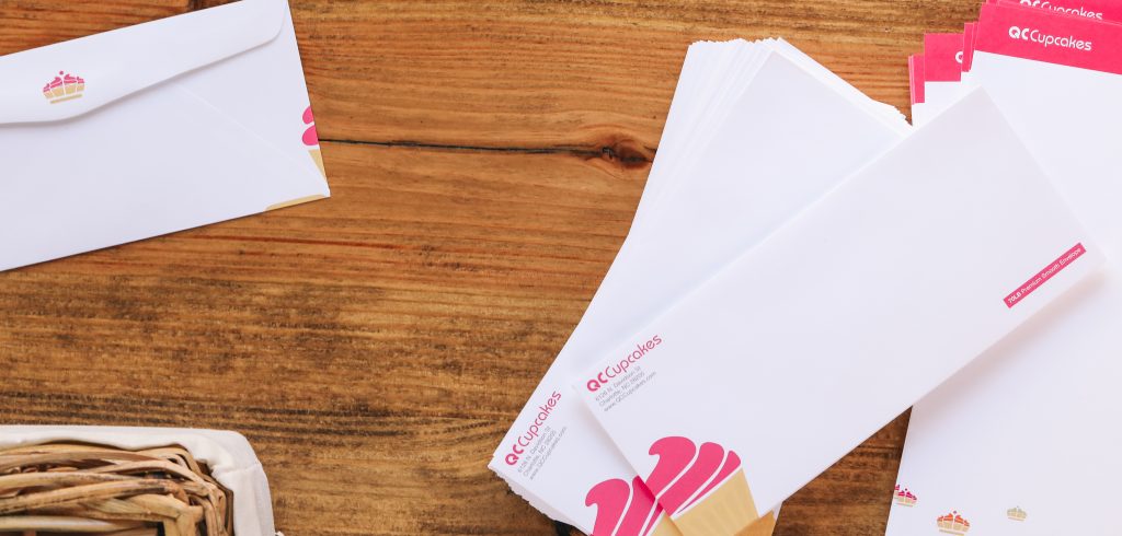 Envelope design. Print on all sides of the envelope with Offset printing.