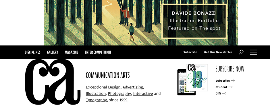 Design Inspiration from Communication Arts.